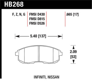 Hawk Performance hawkHB268Z.665