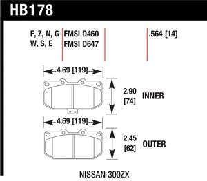 Hawk Performance hawkHB178G.564