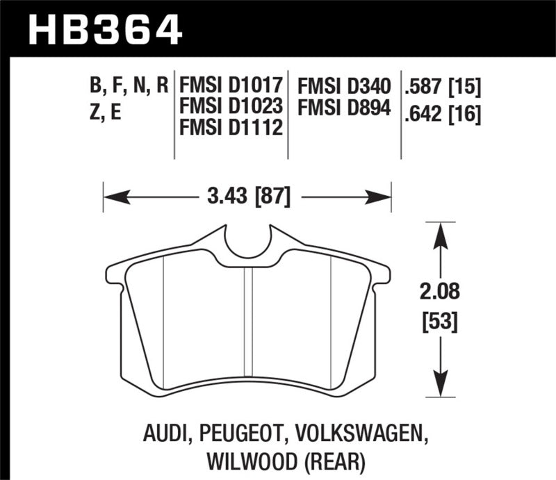 Hawk Performance hawkHB364F.587 - Image 3