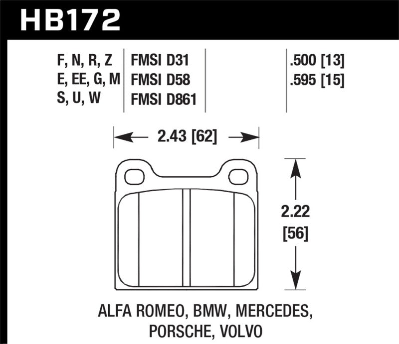 Hawk Performance hawkHB172F.595 - Image 3