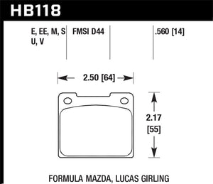 Hawk Performance hawkHB118U.560