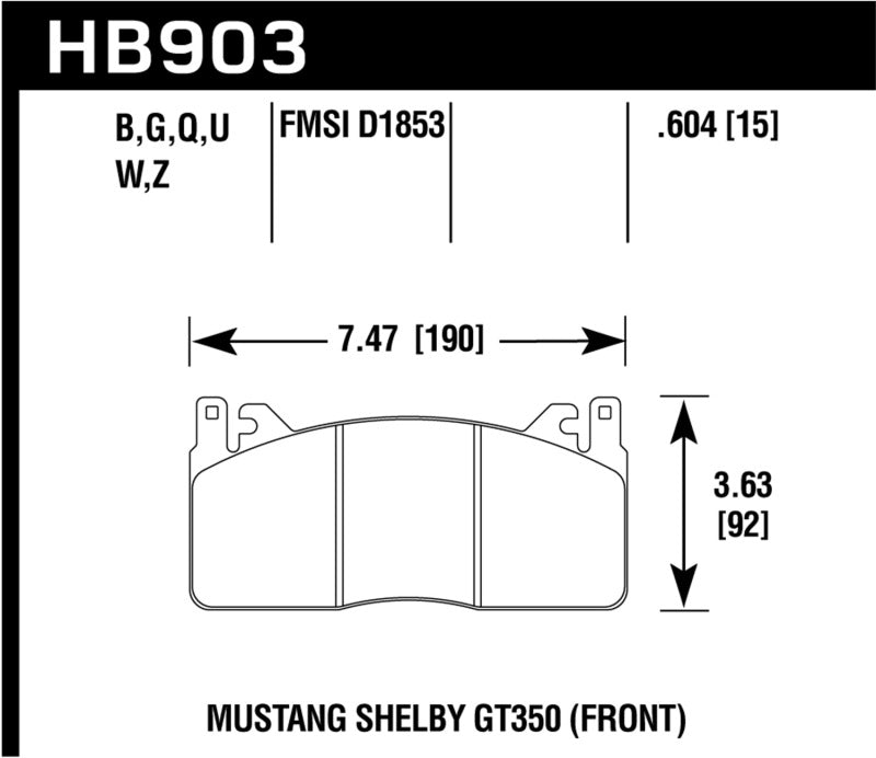 Hawk Performance hawkHB903U.604