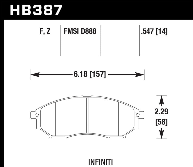 Hawk Performance hawkHB387Z.547 - Image 3