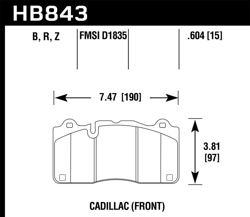 Hawk Performance hawkHB843G.604