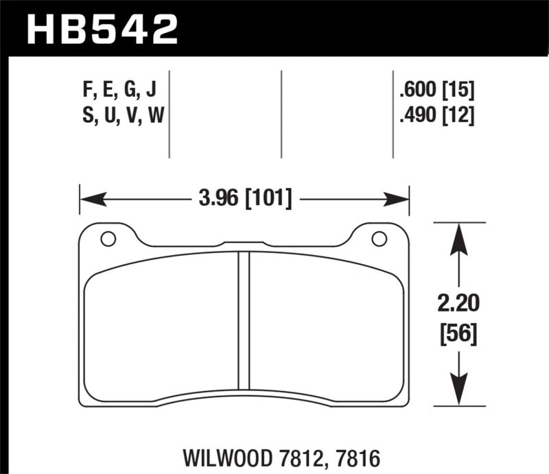 Hawk Performance hawkHB542D.600