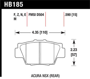 Hawk Performance hawkHB185F.590
