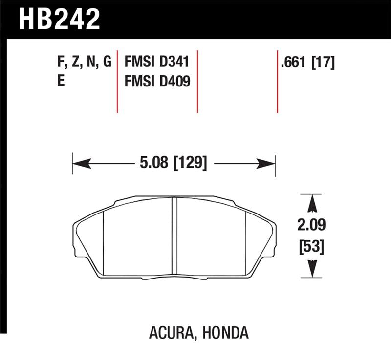 Hawk Performance hawkHB242N.661