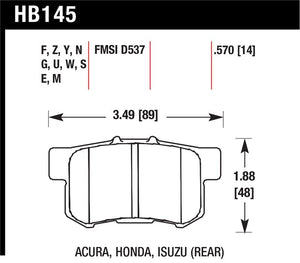 Hawk Performance hawkHB145S.570