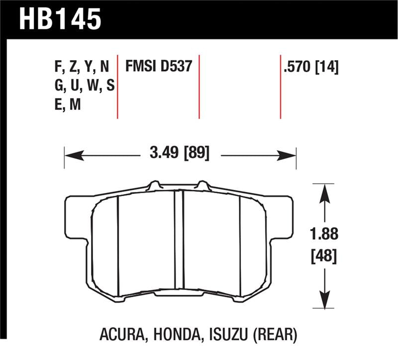 Hawk Performance hawkHB145S.570