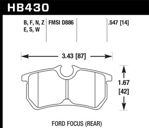 Hawk Performance hawkHB430B.547