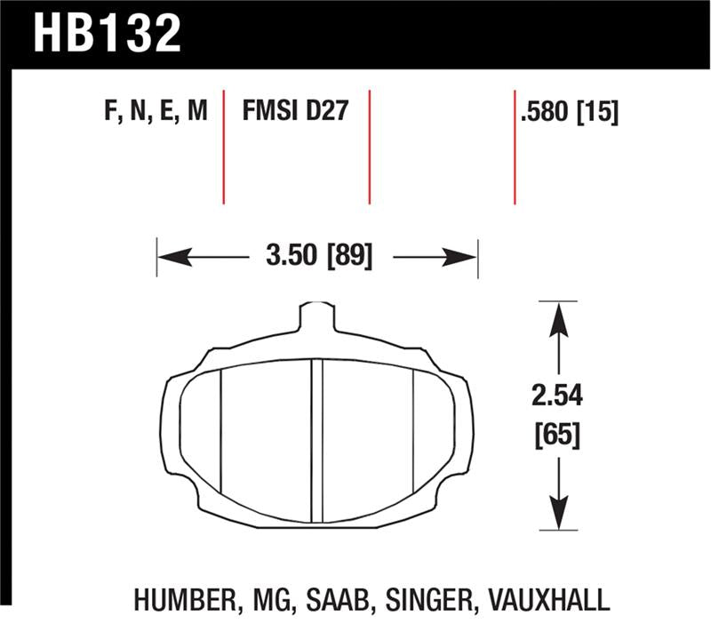 Hawk Performance hawkHB132N.580