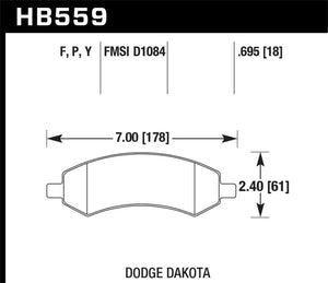 Hawk Performance hawkHB559F.695 - Image 3