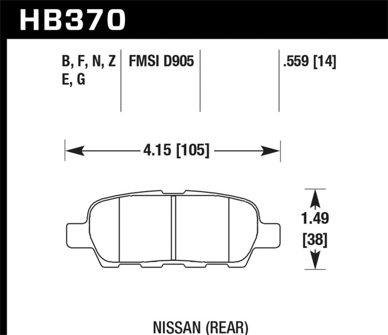 Hawk Performance hawkHB370F.559 - Image 2