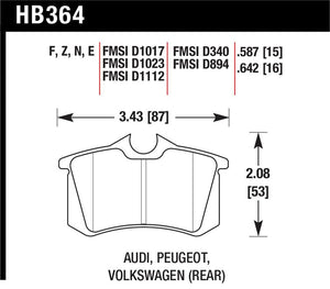 Hawk Performance hawkHB364N.587