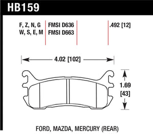 Hawk Performance hawkHB159E.492