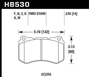 Hawk Performance hawkHB530N.570 - Image 3