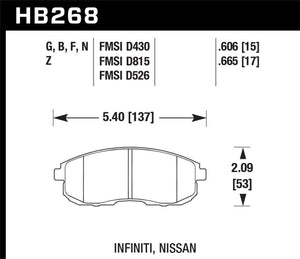 Hawk Performance hawkHB268Z.665 - Image 3