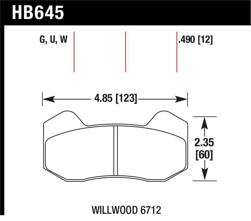 Hawk Performance hawkHB645G.490