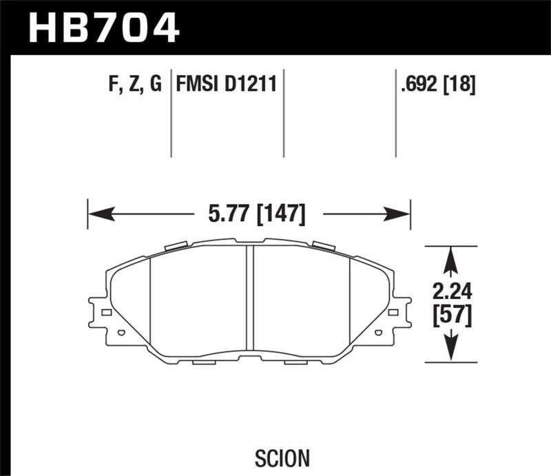 Hawk Performance hawkHB704F.692 - Image 2
