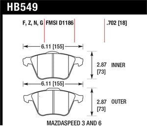 Hawk Performance hawkHB549F.702