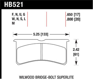 Hawk Performance hawkHB521N.800