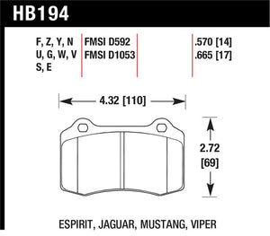 Hawk Performance hawkHB194U.570