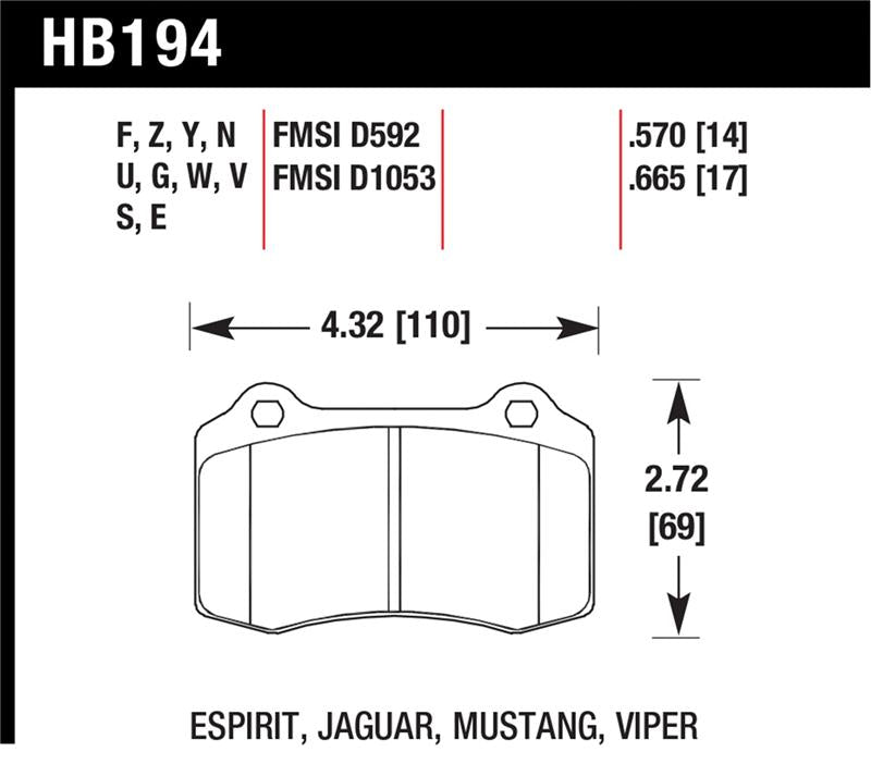 Hawk Performance hawkHB194U.570