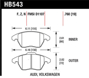 Hawk Performance hawkHB543N.760