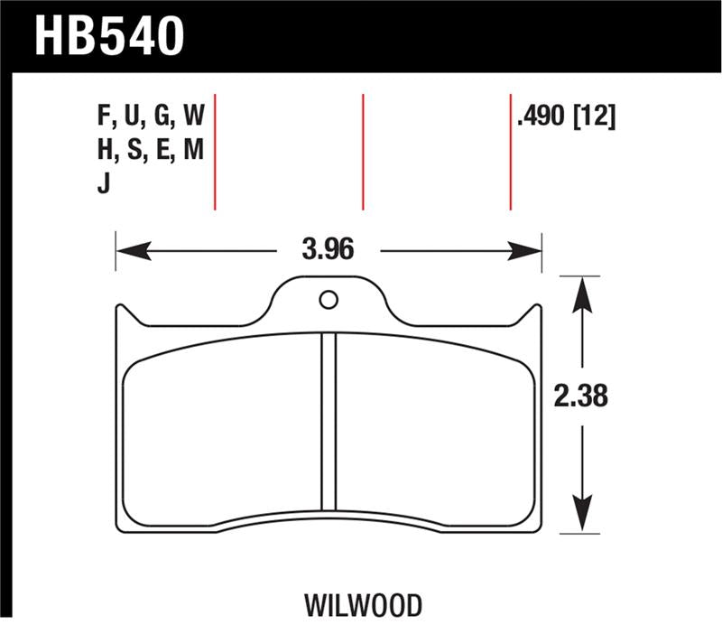 Hawk Performance hawkHB540U.490
