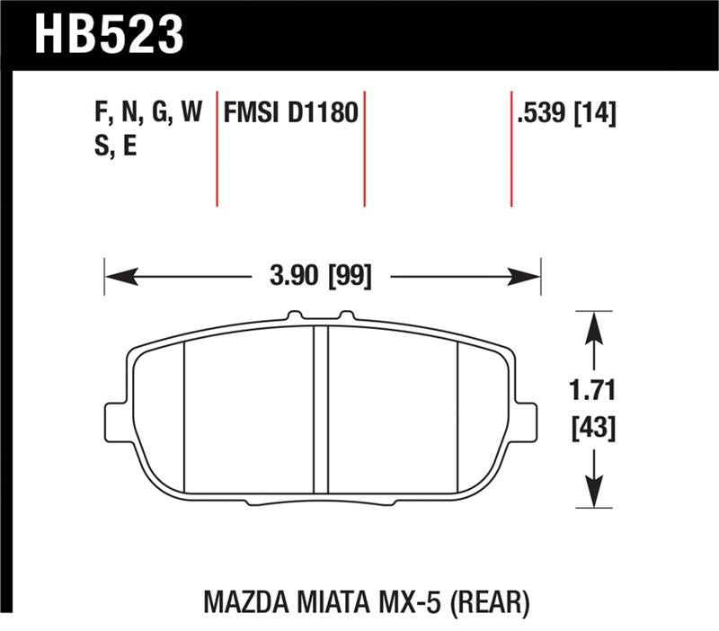Hawk Performance hawkHB523B.539