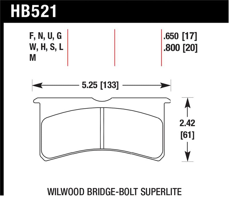 Hawk Performance hawkHB521S.800