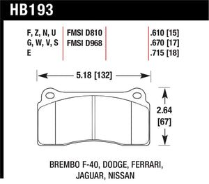 Hawk Performance hawkHB193G.610