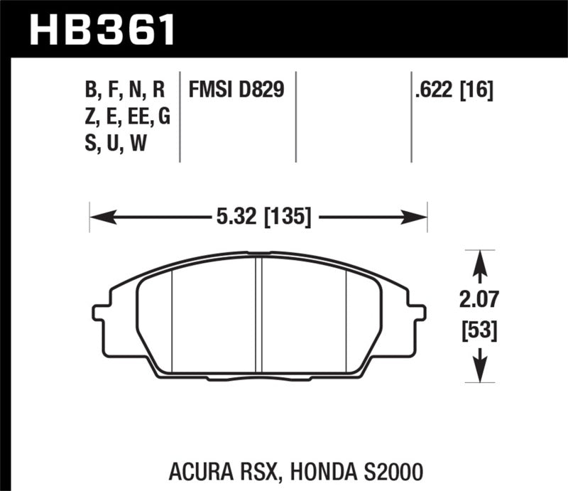 Hawk Performance hawkHB361G.622 - Image 2