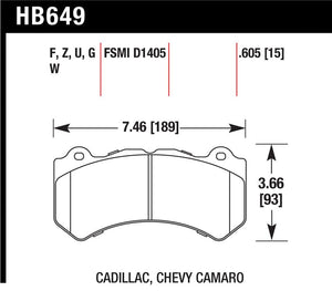 Hawk Performance hawkHB649F.605