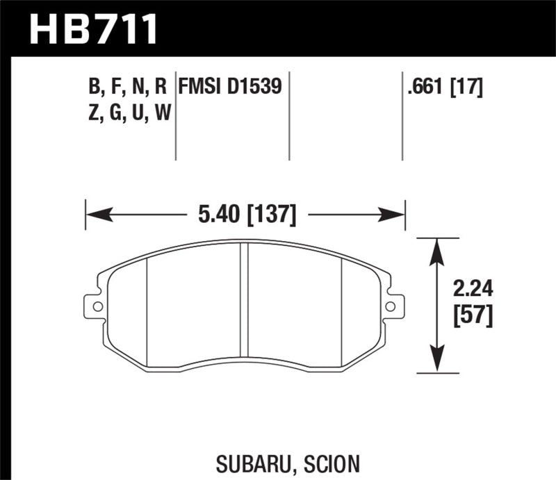 Hawk Performance hawkHB711G.661 - Image 3