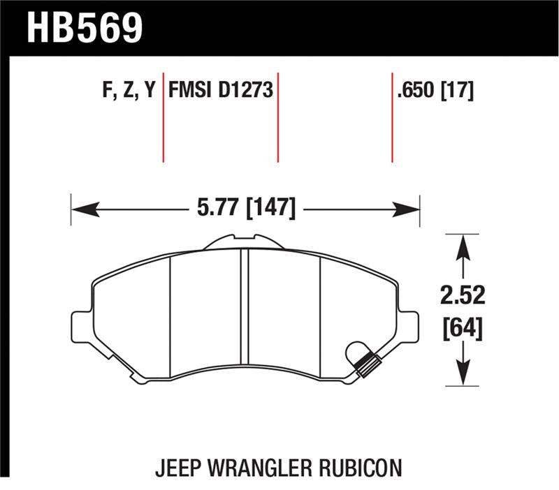 Hawk Performance hawkHB569F.650