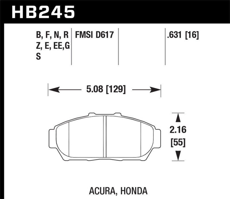 Hawk Performance hawkHB245F.631 - Image 3