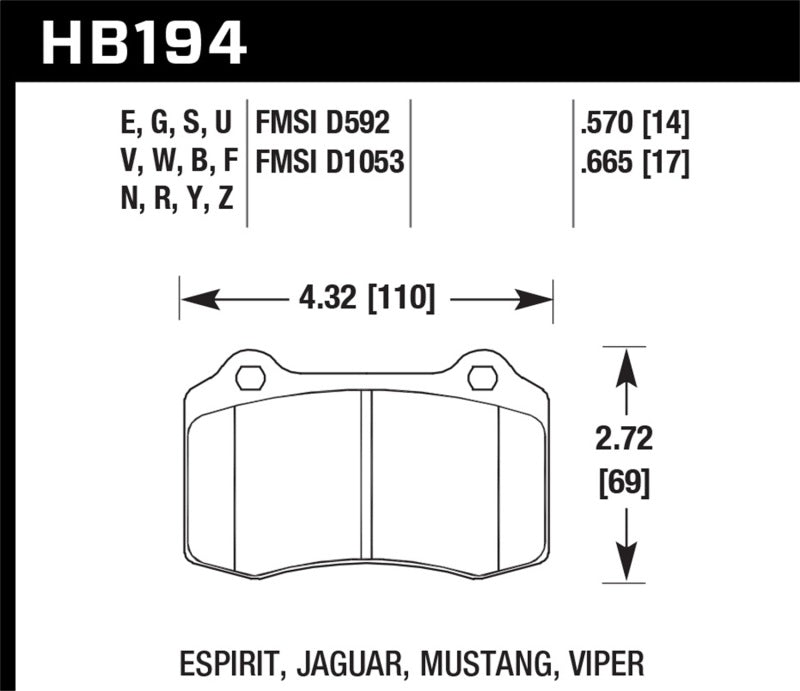 Hawk Performance hawkHB194U.570 - Image 2