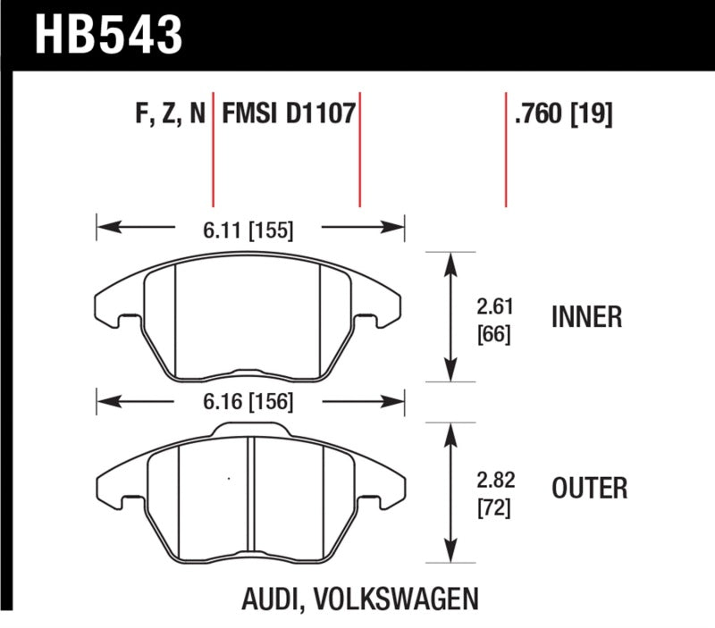 Hawk Performance hawkHB543N.760 - Image 2