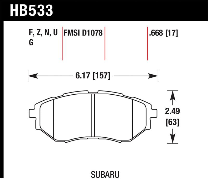 Hawk Performance hawkHB533N.668