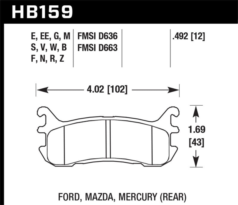 Hawk Performance hawkHB159F.492 - Image 3
