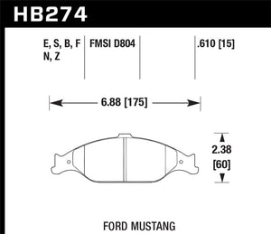 Hawk Performance hawkHB274N.610 - Image 3