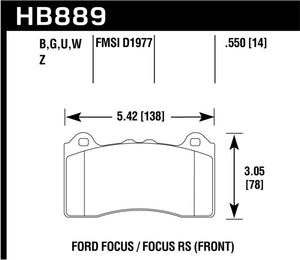 Hawk Performance hawkHB889N.550 - Image 2