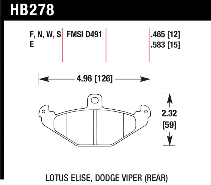 Hawk Performance hawkHB278F.465