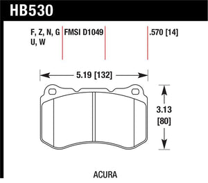 Hawk Performance hawkHB530F.570