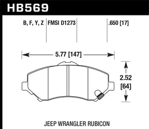 Hawk Performance hawkHB569Y.650 - Image 2